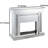 Wood and Mirror Electric Fireplace with Embedded Faux Crystals, Clear