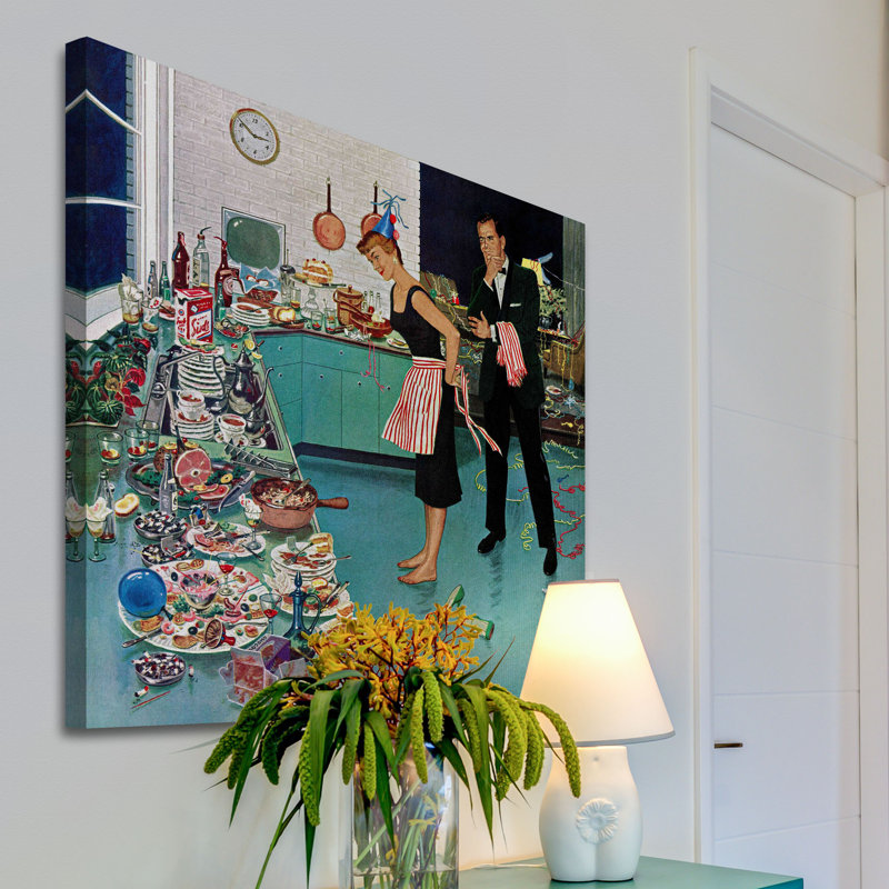 After Party Clean-up by Ben Kimberly Prins - Wrapped Canvas Print, 122 cm H x 122 cm W