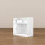 Établi blanc de 47,2 po de largeur avec rangement, 2 tiroirs verrouillables, armoire