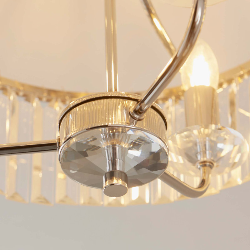 Bothell Glass Semi Flush Mount