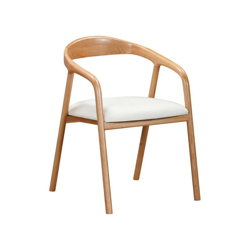 Osceola 46cm H Polyester Upholstered Armchair in Oak