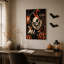 Art sur toile orange et noir-1541343709
