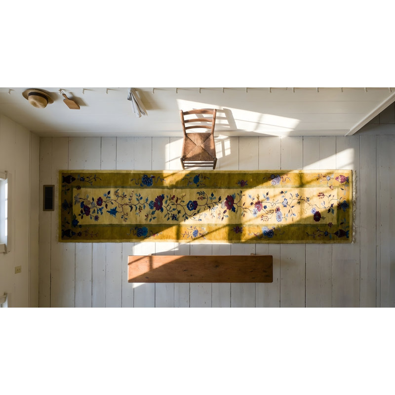 Tapis de couloir chinois clair et étroit