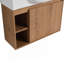 Meuble-lavabo mural de 26 po avec lavabo en céramique blanche et porte à fermeture en douceur, contreplaqué, emballage KD-1479974729-1479974728