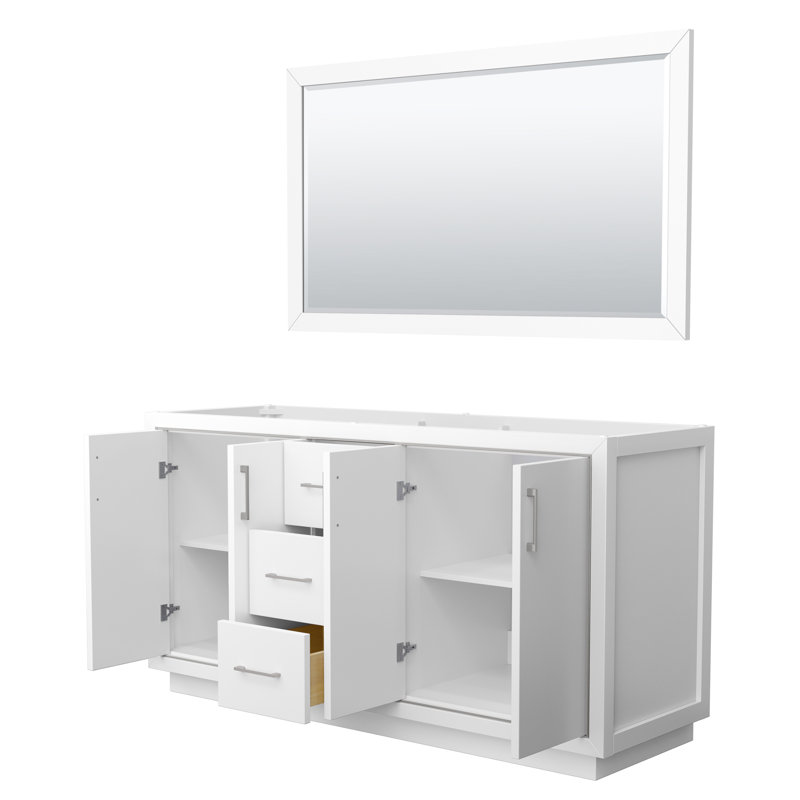 Base de meuble-lavabo simple 59,25 po Icon seulement, Blanc