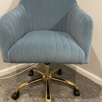 Adan Task Chair Etta Avenue Upholstery Color: Tan
