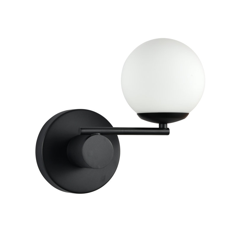 Capri 9-in Integrated LED ETL Certified Wall Sconce Light with 1 Glass Shade