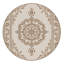 Tapis oriental moelleux moelleux en beige-1037368196