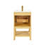 Meuble-lavabo en bois massif de 20 po avec étagère réglable pré-assemblé - Bois de frêne-1738205882