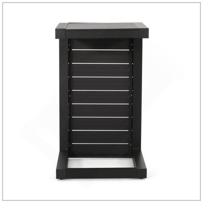 Table en forme de C CAPE CORAL ALU GRIS