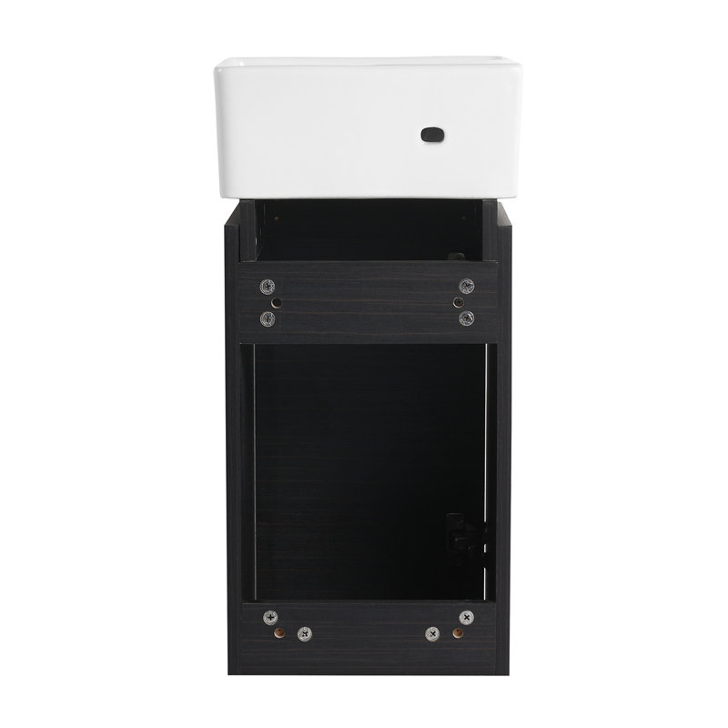 Petit meuble-lavabo avec lavabo 12 po