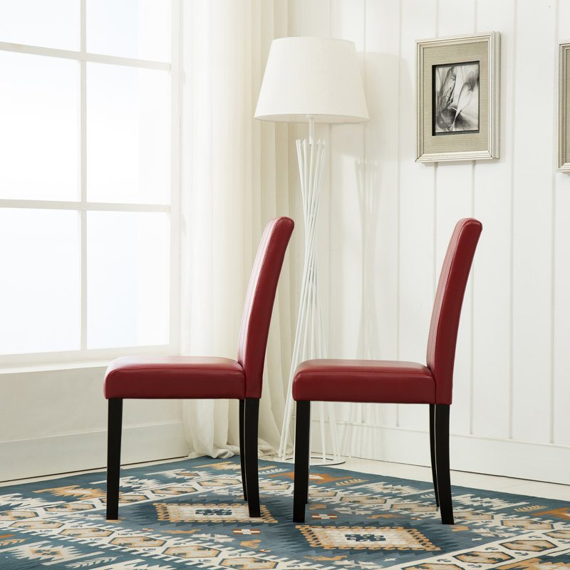 Tereza 45.5cm H Upholstered Side Chair, Red