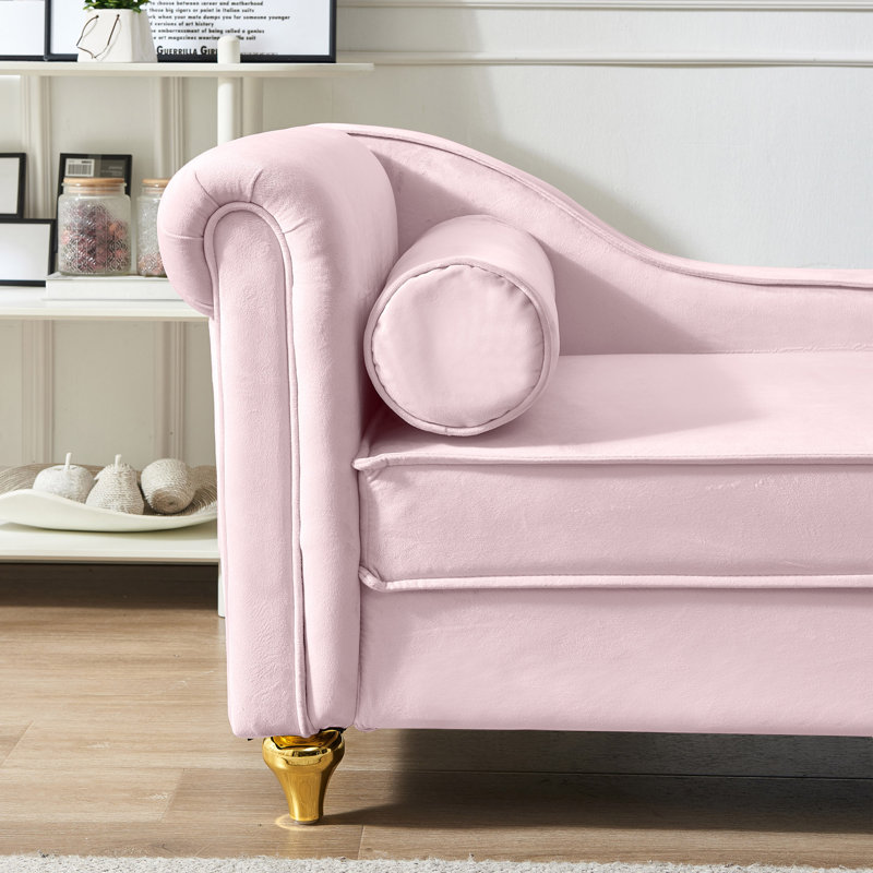 Chaise longue avec rangement Modern Upholstery, Rose