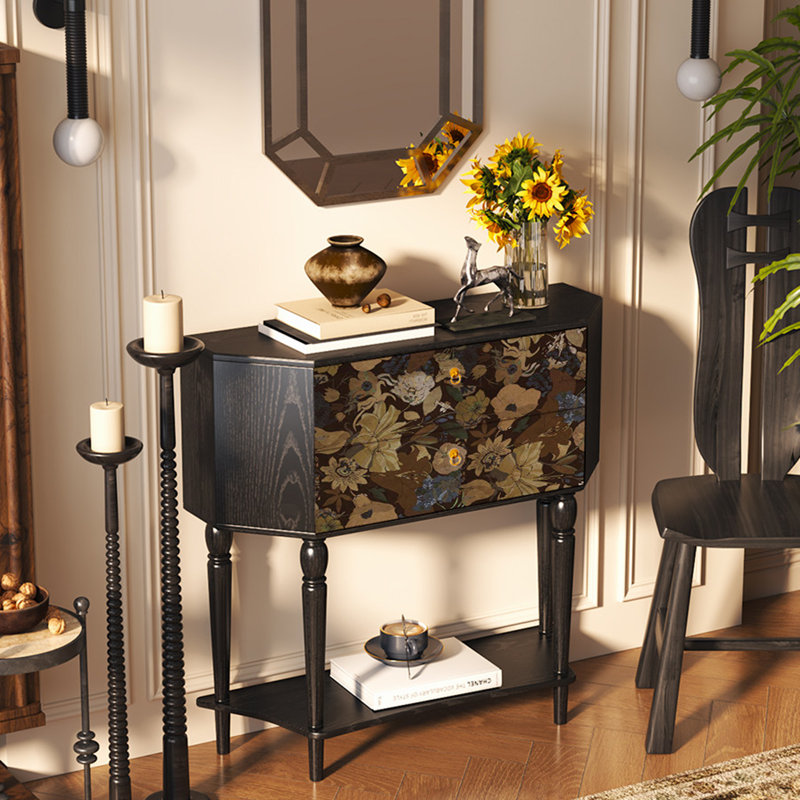 Armoire de rangement Vintage, Noir