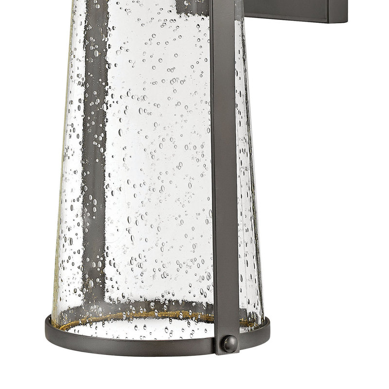 Miles Black 1 - Bulb Outdoor Wall Lantern, 17" H x 7" W x 7.25" D
