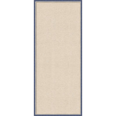 Framed Fabric Pinboard, 17x41 Neutral Weave Design Bulletin Board for Wall Organization