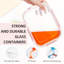 Contenant alimentaire en verre Dantina - ensemble de 10