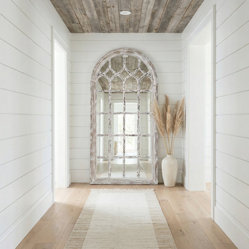 Ingram Solid Wood Frame Freestanding Mirror