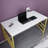 Ricka Modern Writing Desk With Metal Legs-1060175005