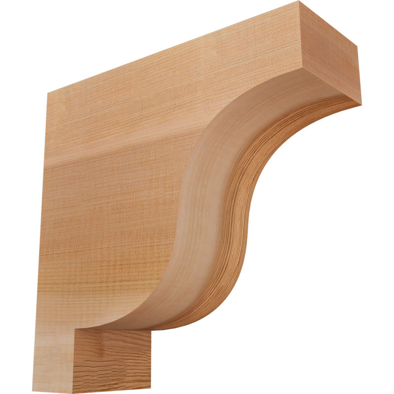Newport Corbel, H 10 po x l 3,5 po x P 10 po, Cèdre rouge, Lisse