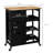 Compact Rolling Kitchen Island Cart With Wood Top, Shelves, Drawers For Efficient Storage And Mobility-893915485