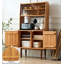 Armoire de cuisine scandinave en bois massif avec rangement combiné