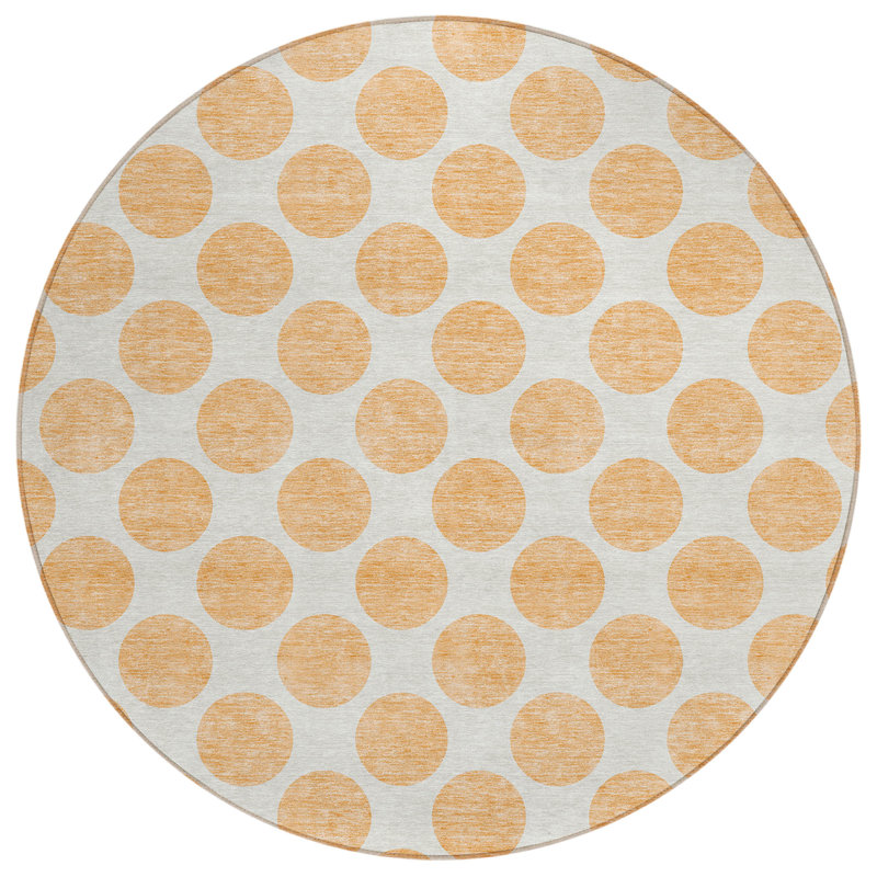 Chayden Rug with Non-Slip Backing, Rond 8 pi