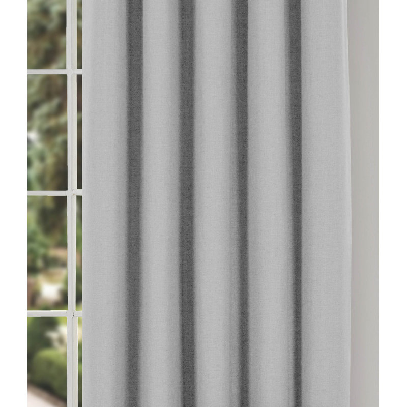 Altynai Blackout Curtain Pair, Grey, 165 W x 229 D cm