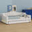 Upholstered Daybed With LED Belt And Trundle-2019570131