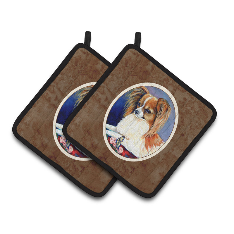 Caroline's Treasures Papillon Polyester Potholder
