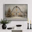 Œuvre de Noël grange de Noël, photos de salon, impression sur toile encadrée-132863357-132863352