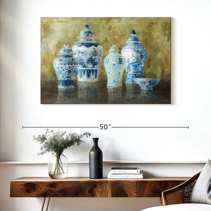 Kerner Ginger Jar Still Life, 26" H x 39" W