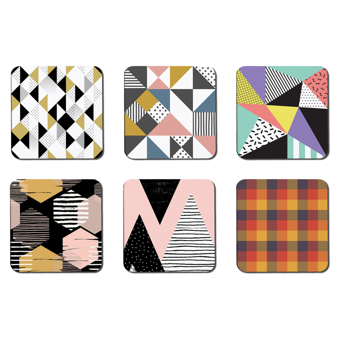 Square 6 Piece Coaster Set