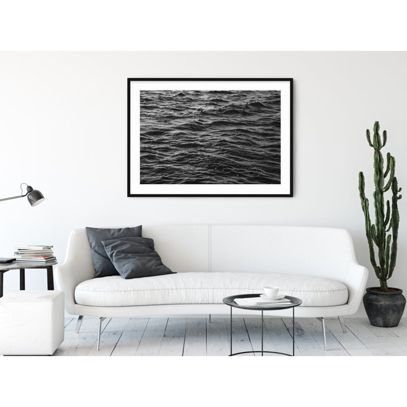 Mesmerizing Waves, 22.5" H x 31.5" W, Black Framed