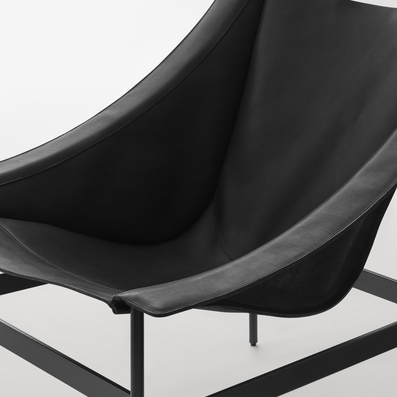 Heyday Lounge Chair, Black Full Grain Leather