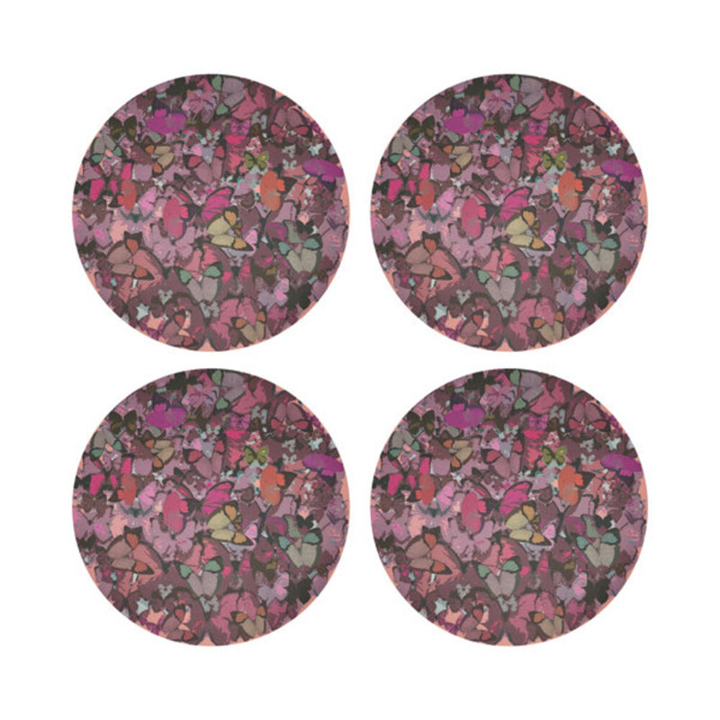 Mariposa Pebble 16" Vinyl Placemat, Pink