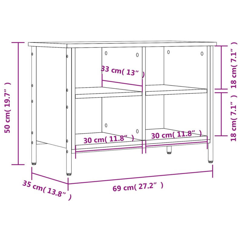 4 Pair Shoe Storage Cabinet, Grey Sonoma