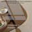 51" Triangle Glass Coffee Table With Solid Wood Base Clear Top Mid Century Center Table For Living Room-378083973