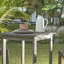 Patio Bar Table with Square wood Top