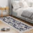 Vintage Floral Area Rug Washable Non Slip Low Pile Carpet Mark Resistant Soft Collapsible Vintage Accent Throw Rug Living Room Bedroom Dining Room Office Home Decor-51987168-51987169