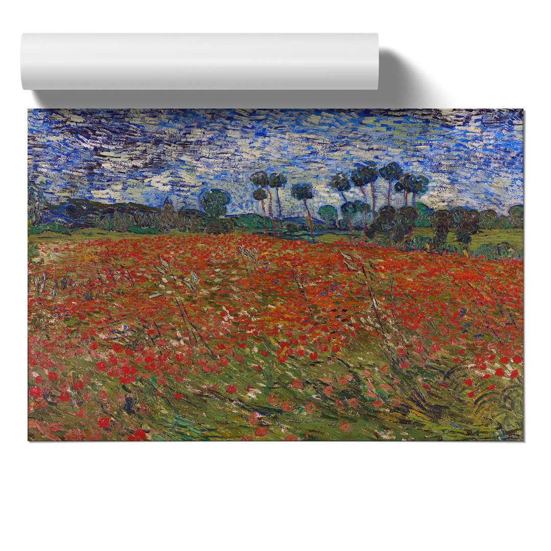 Poppy Field by Vincent van Gogh - Frameless Print