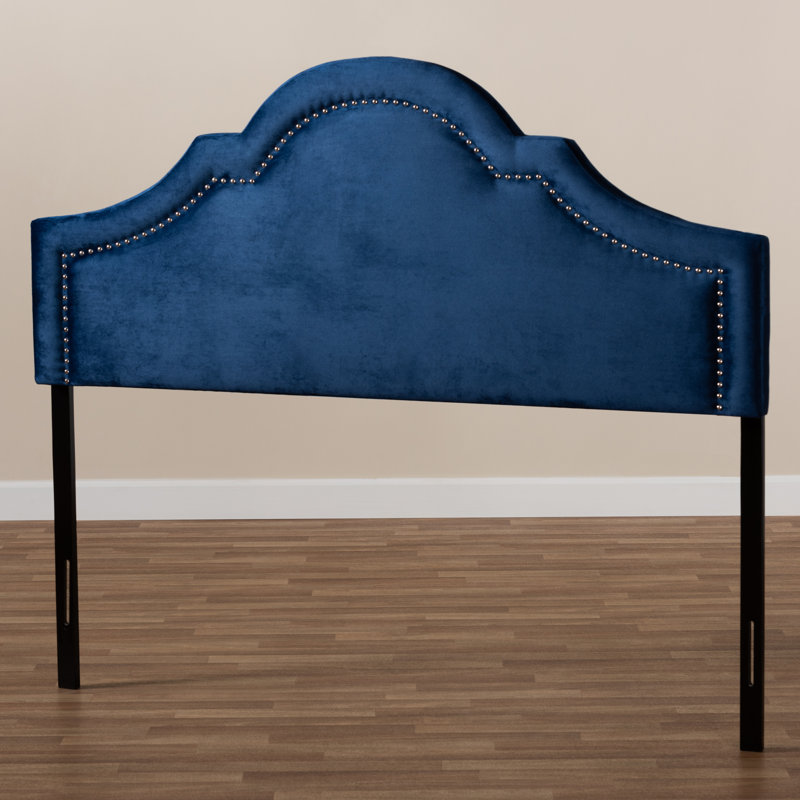 Michelly Upholstered Headboard, Full, Navy Blue