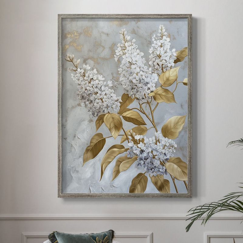 Reproduction encadrée FLORAL Series CCLXIII - bois massif, H 11 po x l 9 po