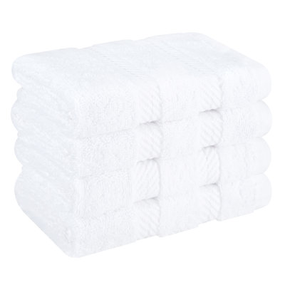 Darcelle 100% Cotton 4-Piece Turkish Washcloth Set