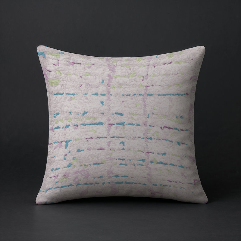 Coussin décoratif intérieur et extérieur Modern, Carré 18 po, Beige abstrait 45
