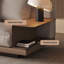 Canapé modulaire kaki en cuir véritable-717553990