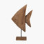 Handcarved Mango Wood Altum Angelfish Ornament-1612750648