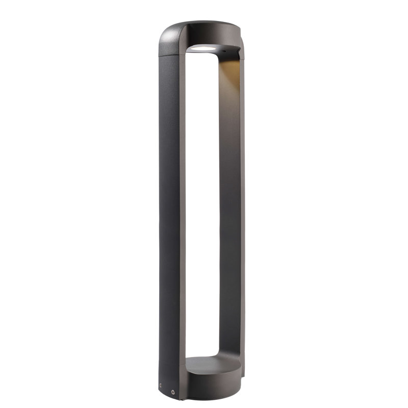 Antliae Traffic Grey Integrated LED Aluminium Pathway Light, 80cm H x 15.2cm W x 12.1cm D