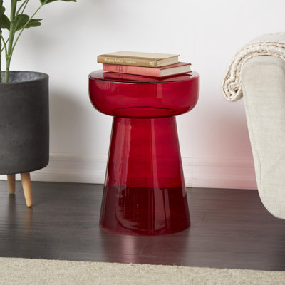 Maxxe Glass Top End Table