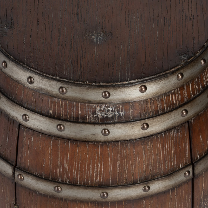 Calumet Rustic Barrel Side Table